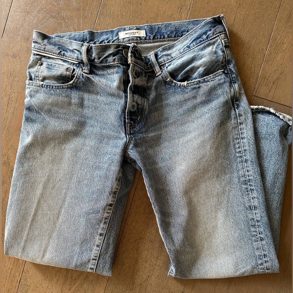 Moussy Vintage Straight Leg Women's Jeans - Picture 2 of 13